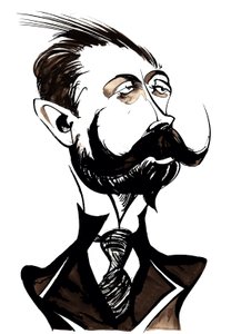 Alexander Skryabin - caricature by Neale Osborne